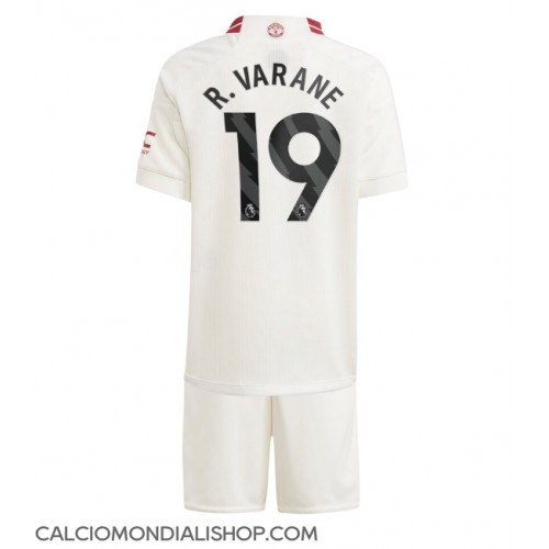 Maglie da calcio Manchester United Raphael Varane #19 Terza Maglia Bambino 2023-24 Manica Corta (+ Pantaloni corti)